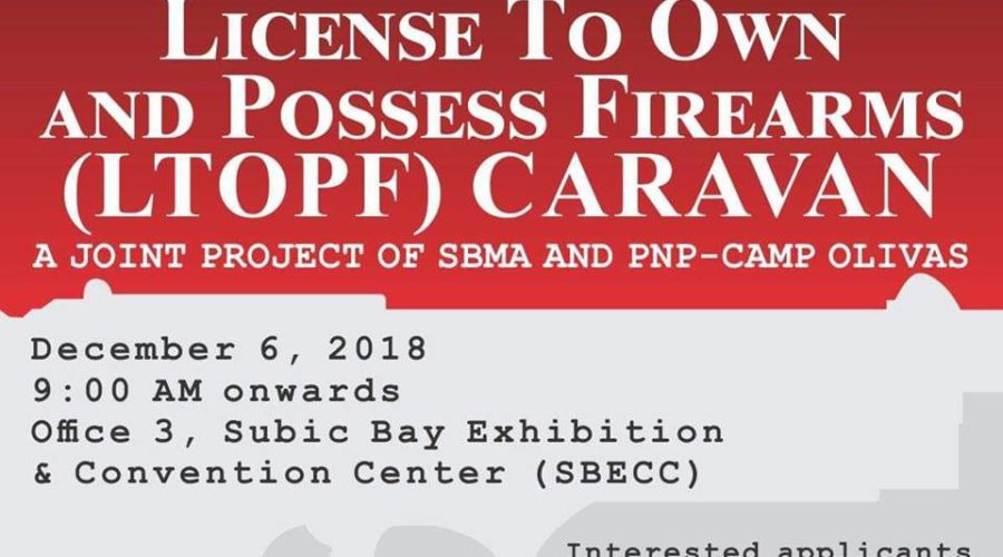 License to Own and Possess Firearms (LTOPF) Caravan