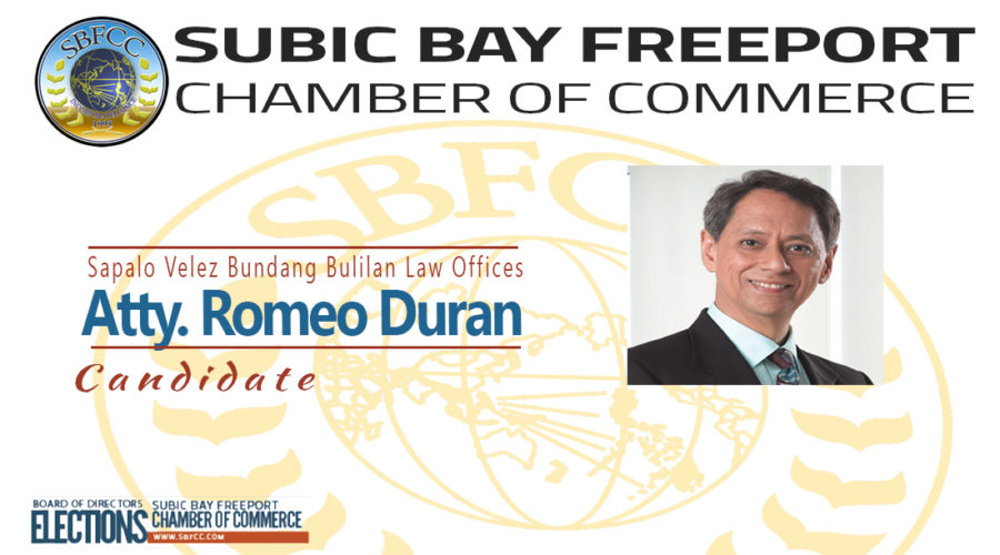 Atty.Romeo H. Duran running for SBFCC Director position