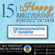 Happy 15th Anniversary Broadwater Marine Congratulations on your success!