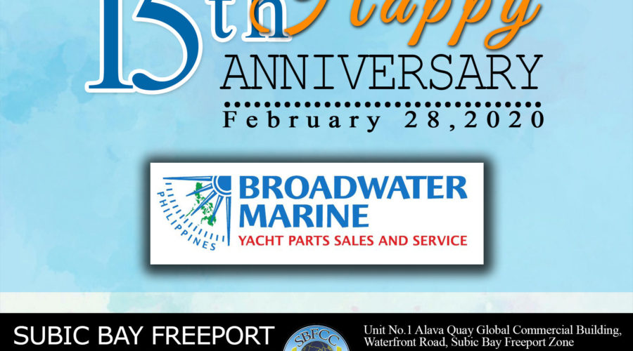 Happy 15th Anniversary Broadwater Marine Congratulations on your success!